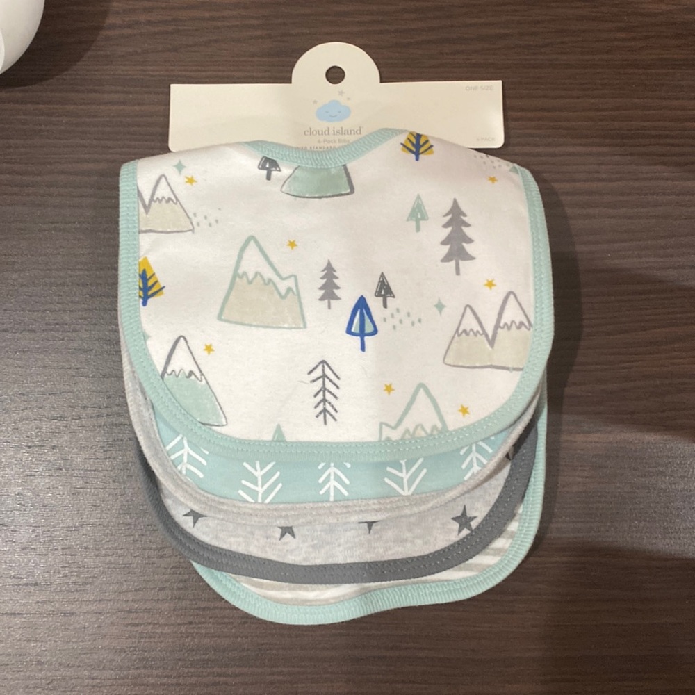 4 Pack Baby Bibs